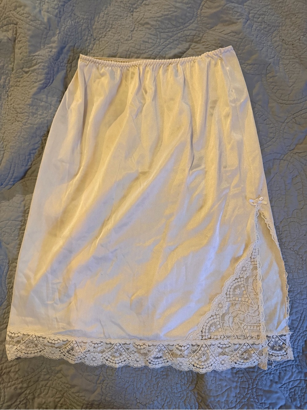 Classic Ivory Half Slip Skirt with Lace Trim